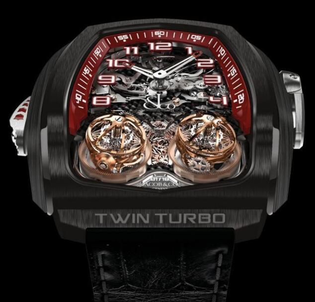 Jacob & Co. TWIN TURBO BLACK DLC Watch Replica TT100.21.NS.NK.C Jacob and Co Watch Price